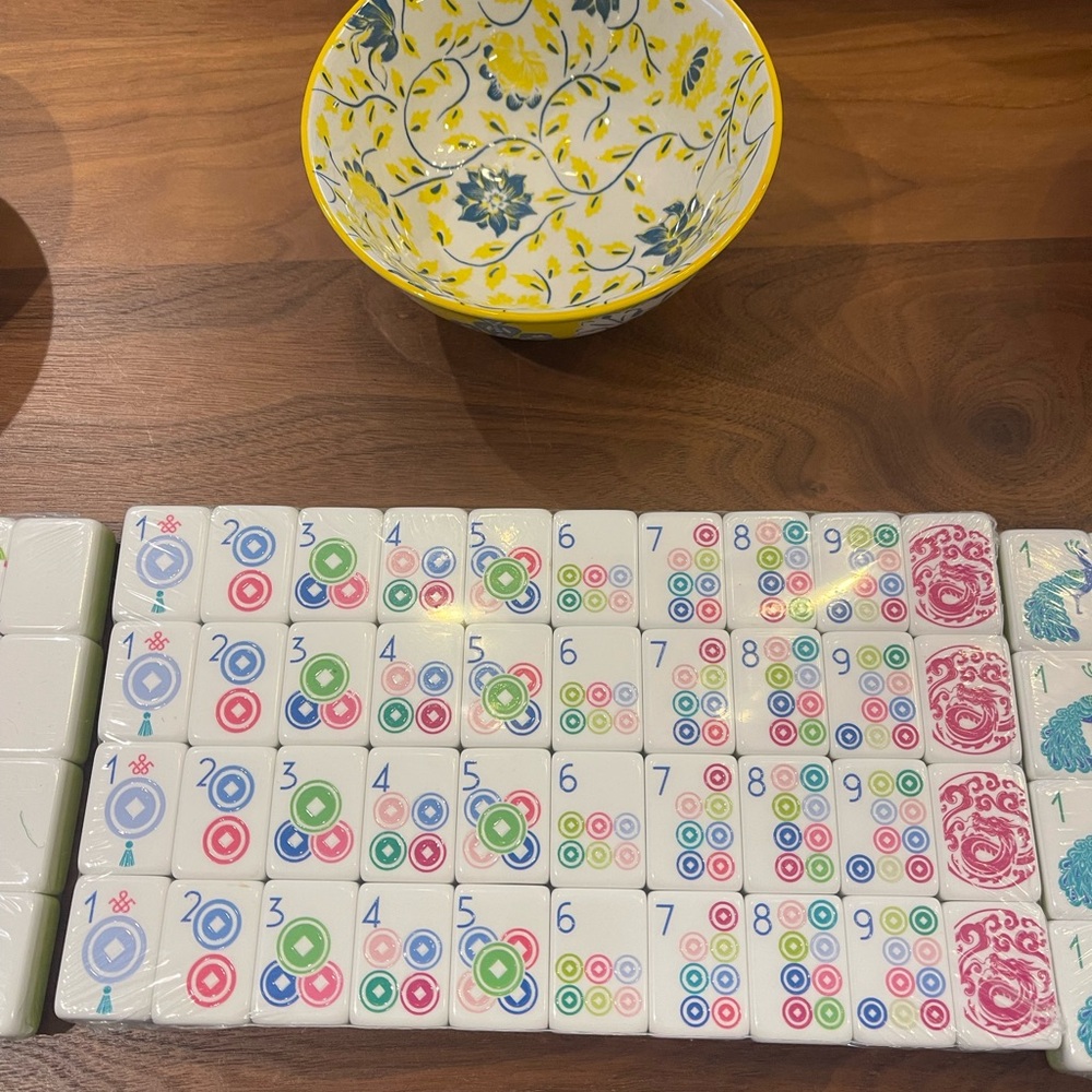 Mahjong Tiles. New. Green. 2 Sets Left. Sets have slight misprints. see details - Picture 5 of 16